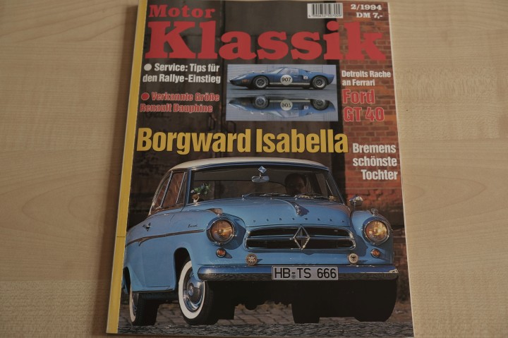 Deckblatt Motor Klassik (02/1994)